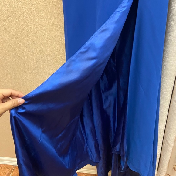 Blue Iridescent Crystal Gown - Picture 8 of 10